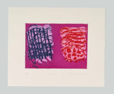 Etching Consagra - Composizione