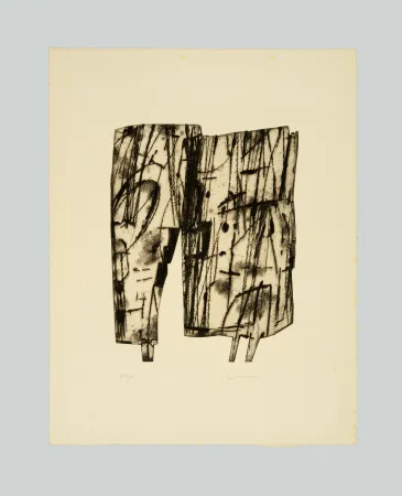 Etching Consagra - Composizione