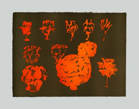 Etching And Aquatint Consagra - Composizione