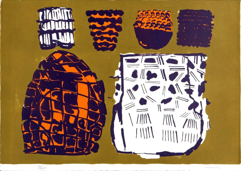 Lithograph Consagra - Composizione