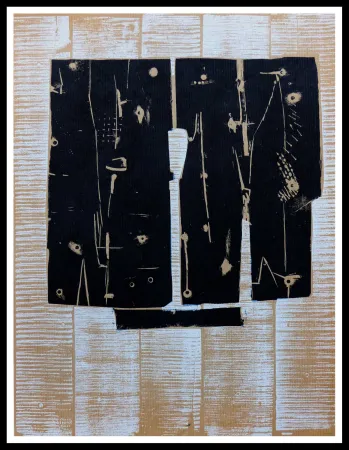 Woodcut Consagra - GRAVURE SUR BOIS 