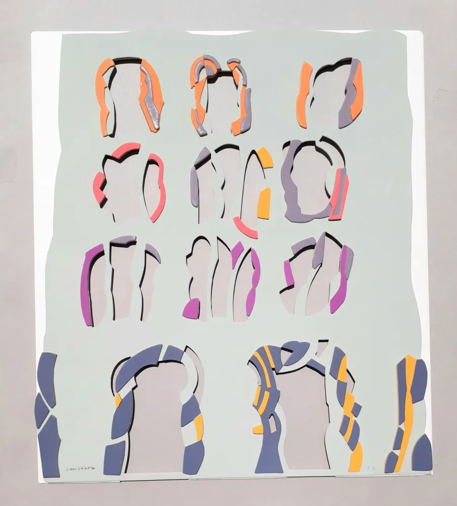 Screenprint Consagra - Prospetto di un edificio frontale