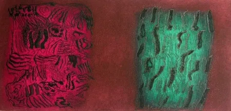 Etching And Aquatint Consagra - Senza titolo