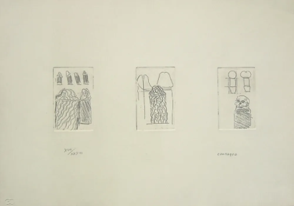 Etching Consagra - Senza titolo