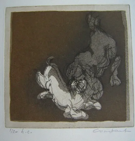Etching And Aquatint Constant - Deux Chiens