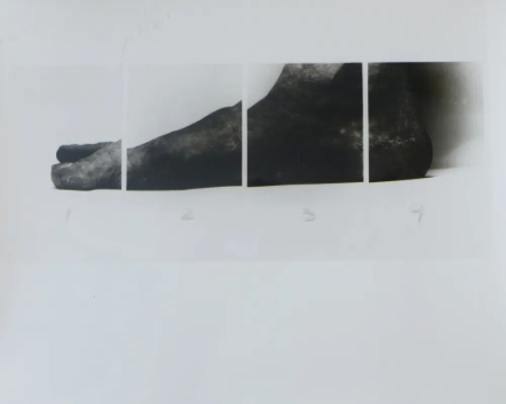 Photography Coplans - Selfportrait feet four panels