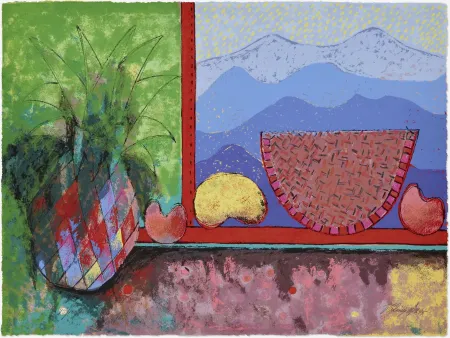 Screenprint Cora - Still life with watermelon