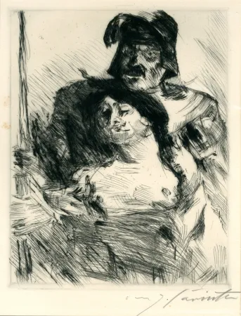 Drypoint Corinth - Der Sieger