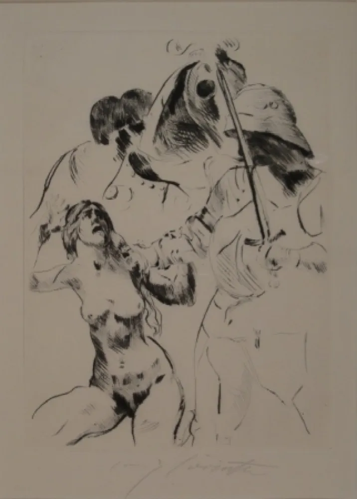 Drypoint Corinth - Frauenraub III