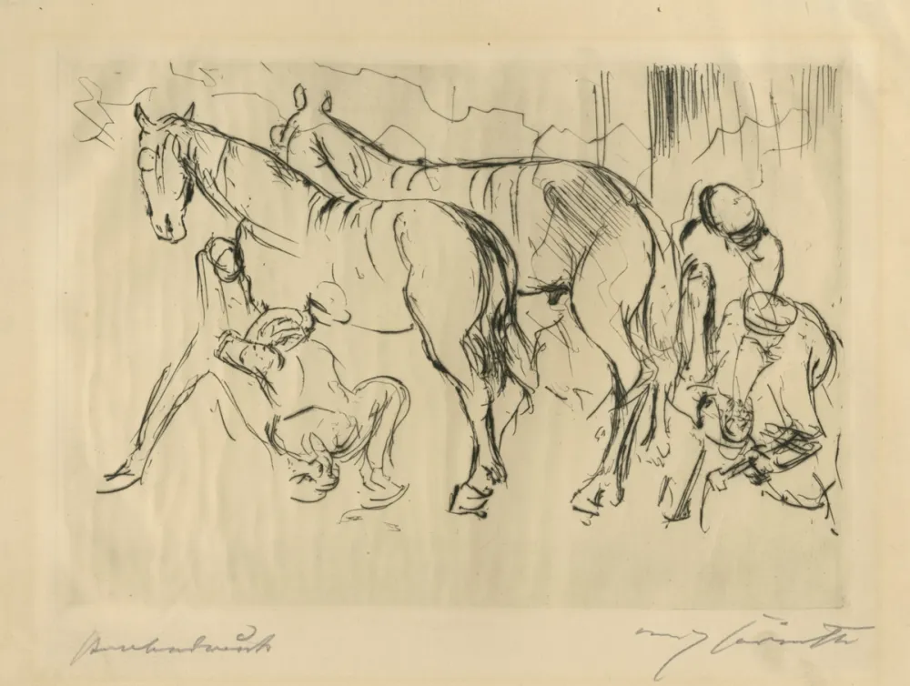 Drypoint Corinth - In der Schmiede II