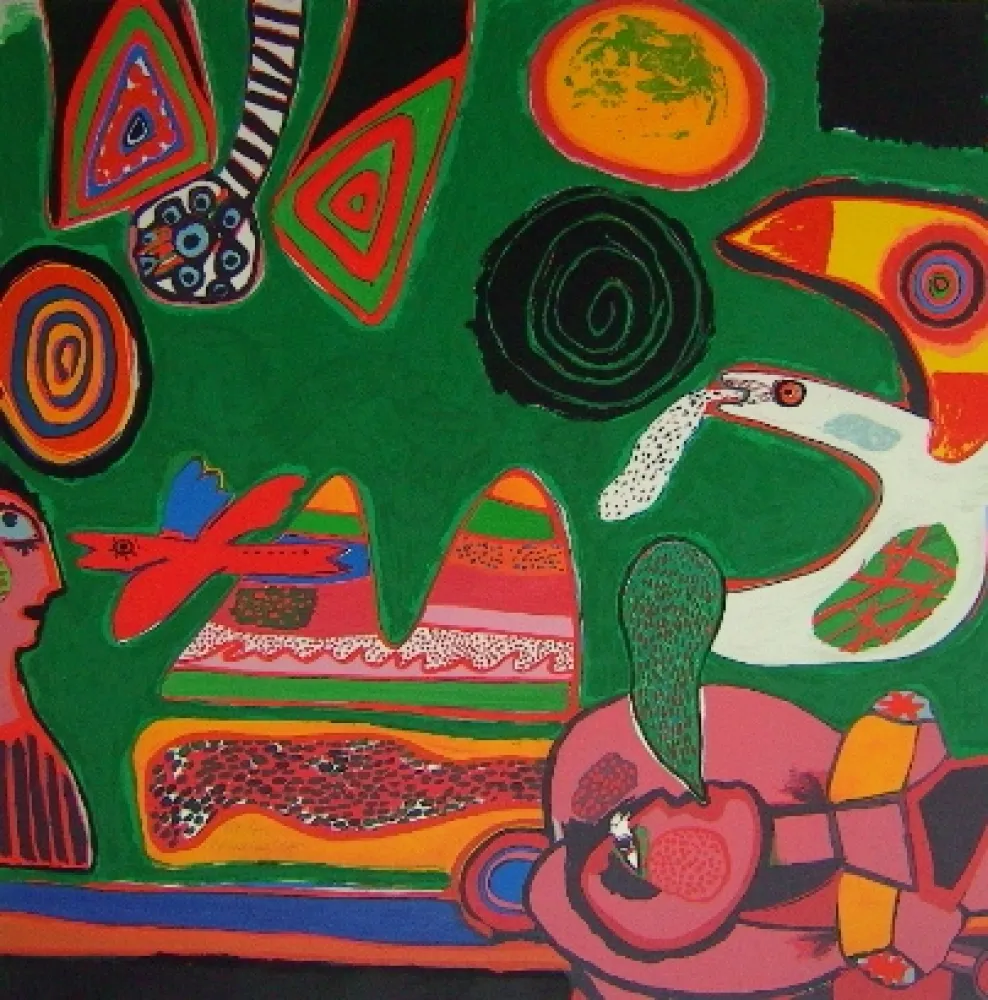 Lithograph Corneille - Bain de soleil