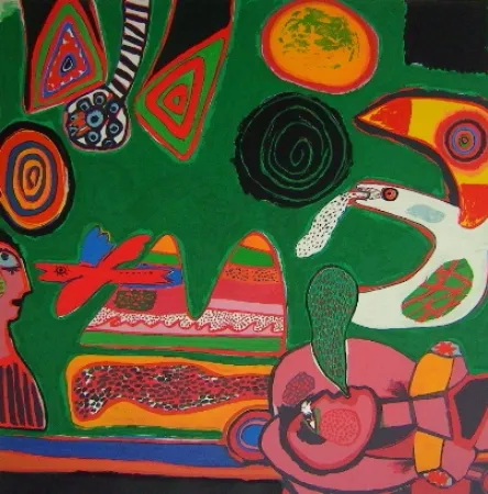 Lithograph Corneille - Bain de soleil