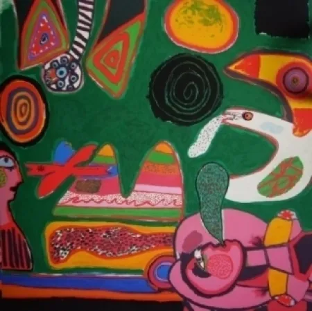 Lithograph Corneille - Bain de Soleil