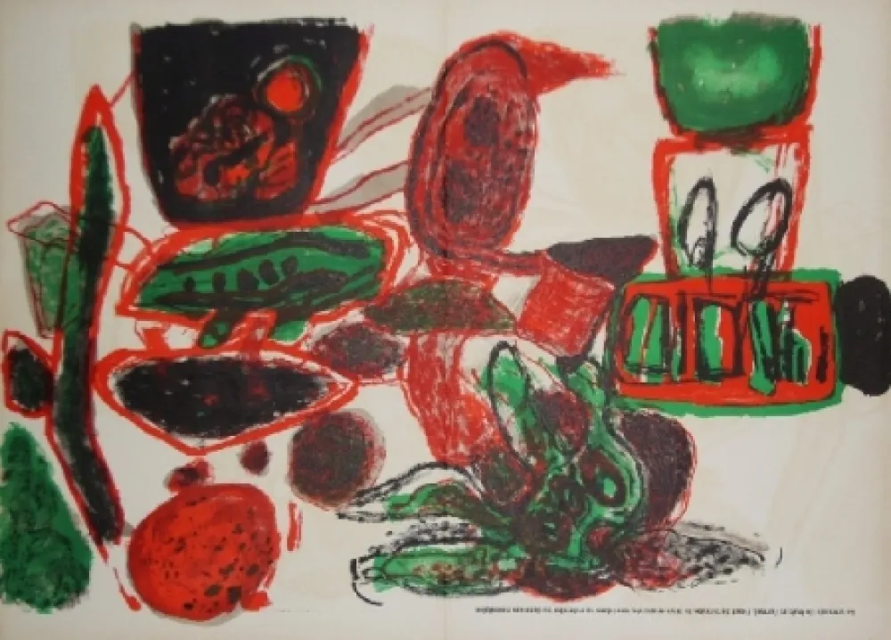 Lithograph Corneille - Exposition Galerie Creuzevault