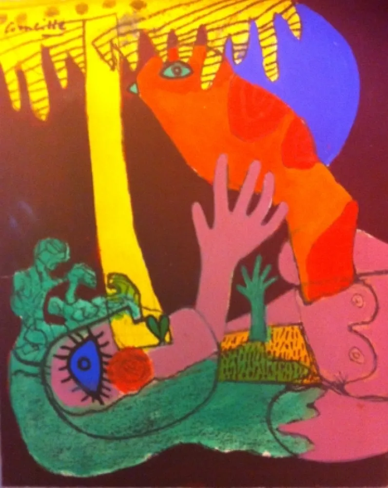 No Technical Corneille - Gouache on paper