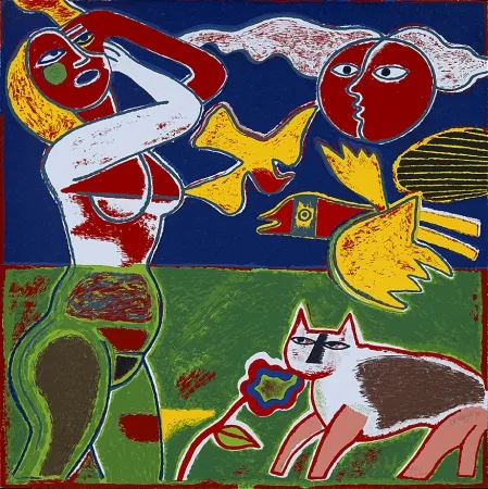 Screenprint Corneille - Image d'un été