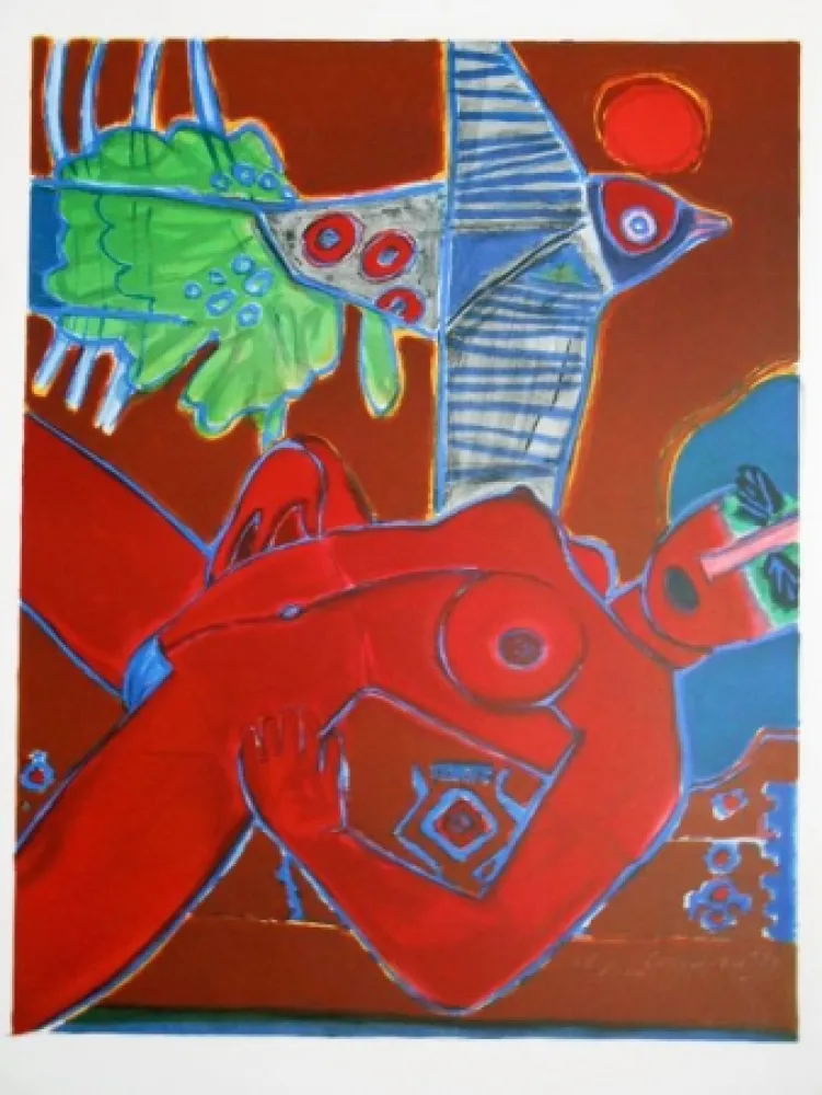 Screenprint Corneille - Image d'un été