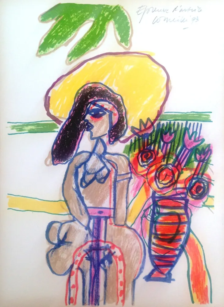 Screenprint Corneille - Jolie dame 