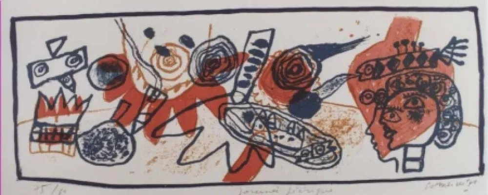 Lithograph Corneille - Journee feerique