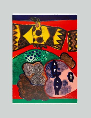 Lithograph Corneille - La belle du jardin