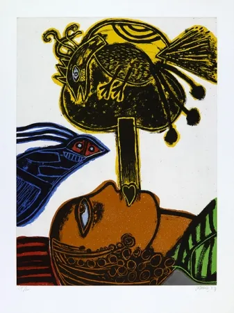Aquatint Corneille - L’africaine.