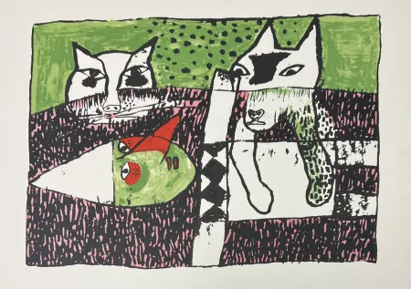 Lithograph Corneille - Lithographie Pinocchio, 2001