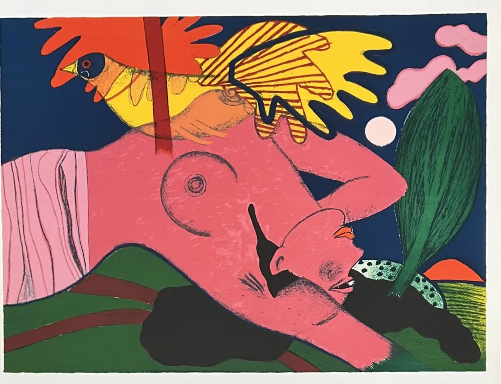 Lithograph Corneille - Lithographie signée Extase de l'été, 1985
