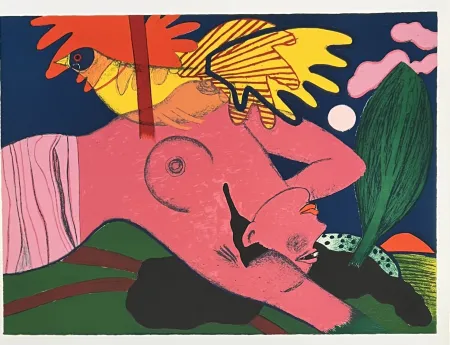 Lithograph Corneille - Lithographie signée Extase de l'été, 1985