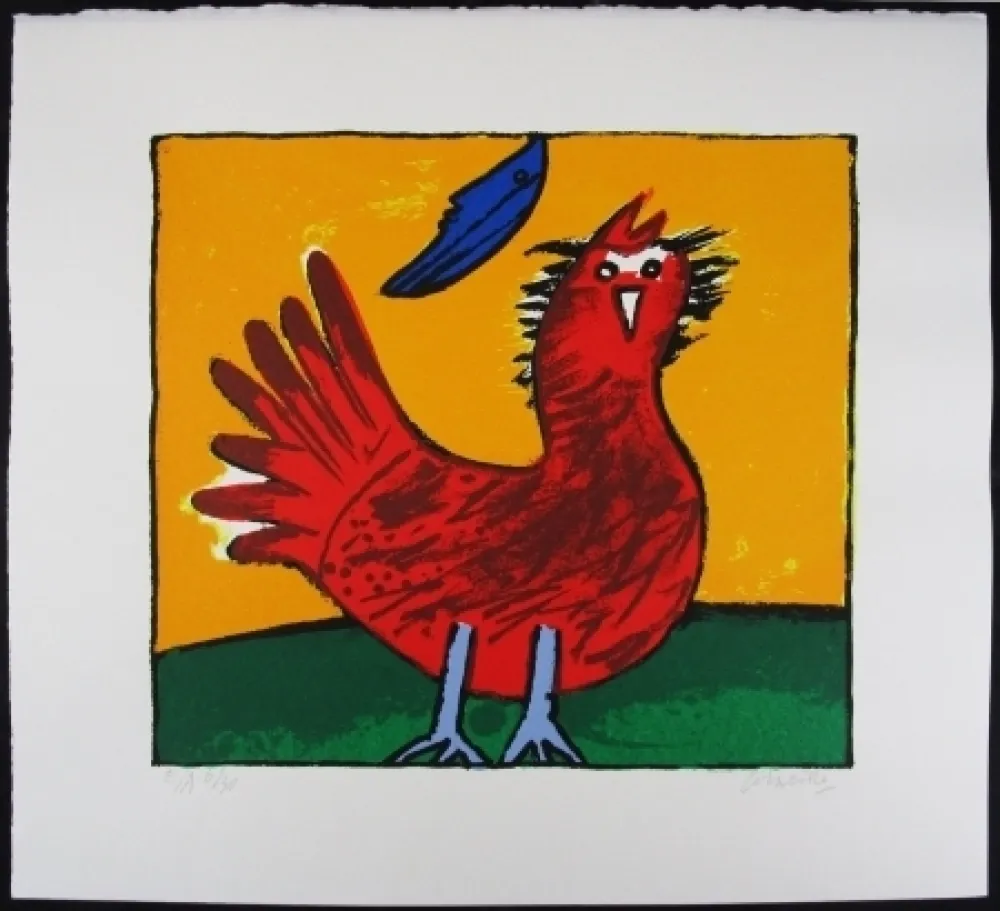 Lithograph Corneille - Oiseau hollandais