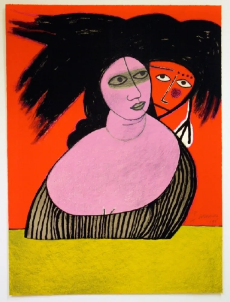 Lithograph Corneille - Raven no. 2