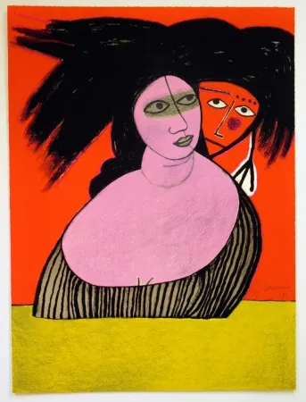 Lithograph Corneille - Raven no. 2