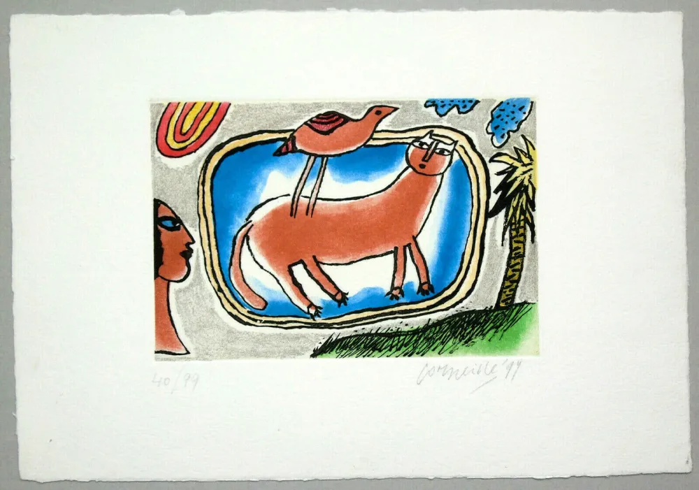 Etching And Aquatint Corneille - Senza titolo