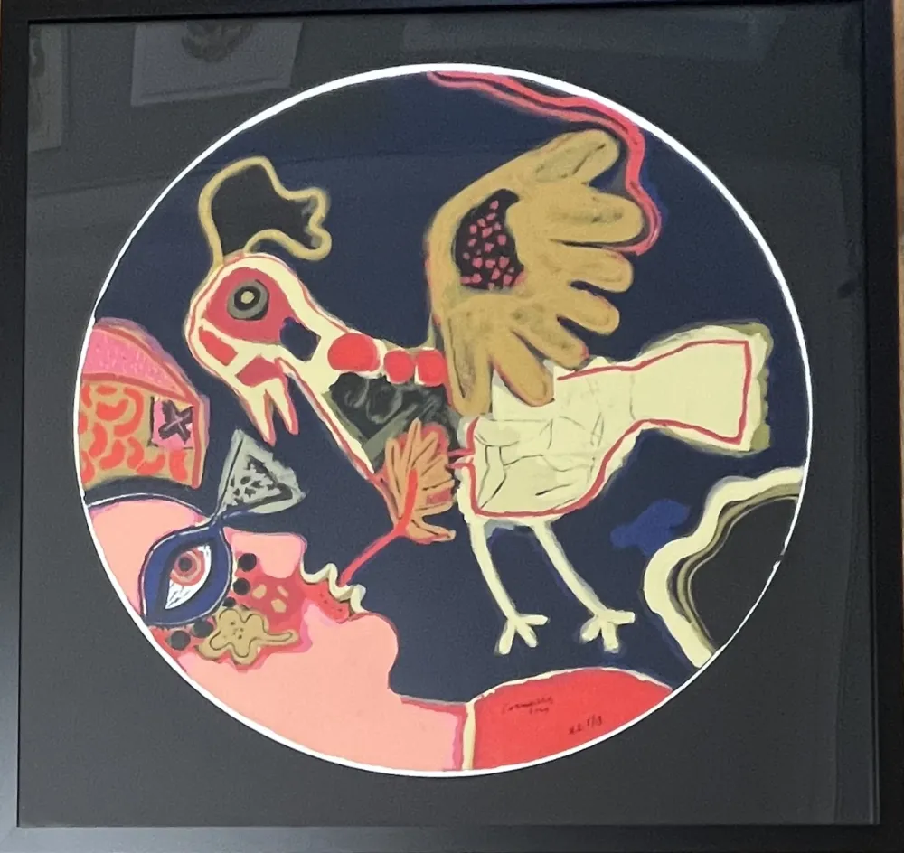 Screenprint Corneille - Sérigraphie L'oiseau presque déraisonnable  2009