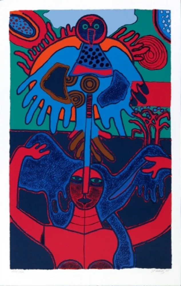 Screenprint Corneille - Soleil levant