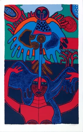 Screenprint Corneille - Soleil levant