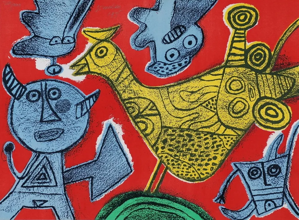 Lithograph Corneille - Songes du diable 