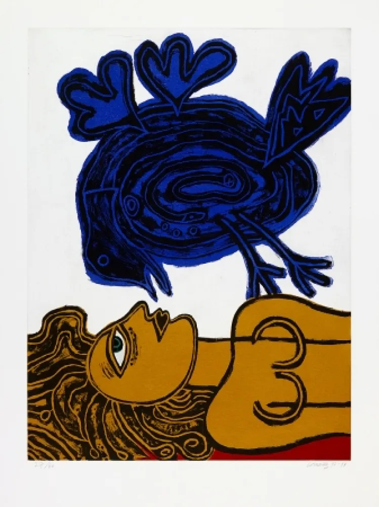 Aquatint Corneille - Souvenir de Veronique.