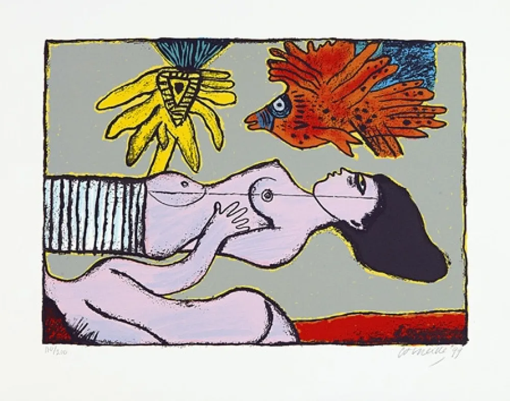 Screenprint Corneille - Une belle journée de l'été