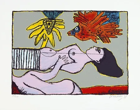 Screenprint Corneille - Une belle journée de l'été