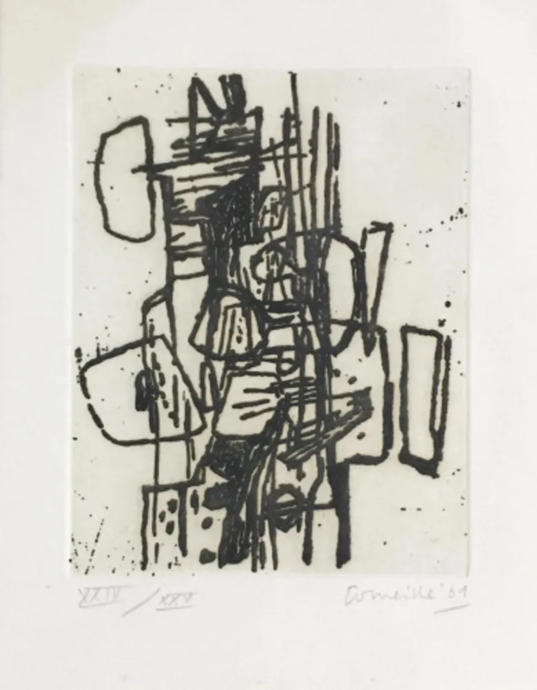 Etching Corneille - Untitled XIX
