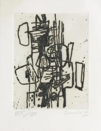 Etching Corneille - Untitled XIX