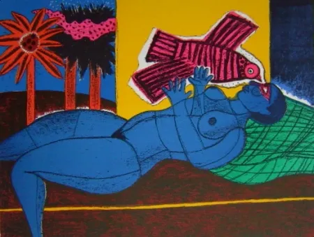 Lithograph Corneille - Venue de l'oiseau