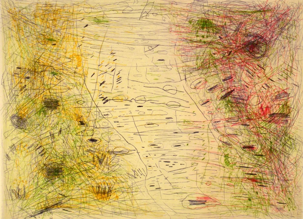 Engraving Corpora - Arbres et l'Isar à Lenggries 8