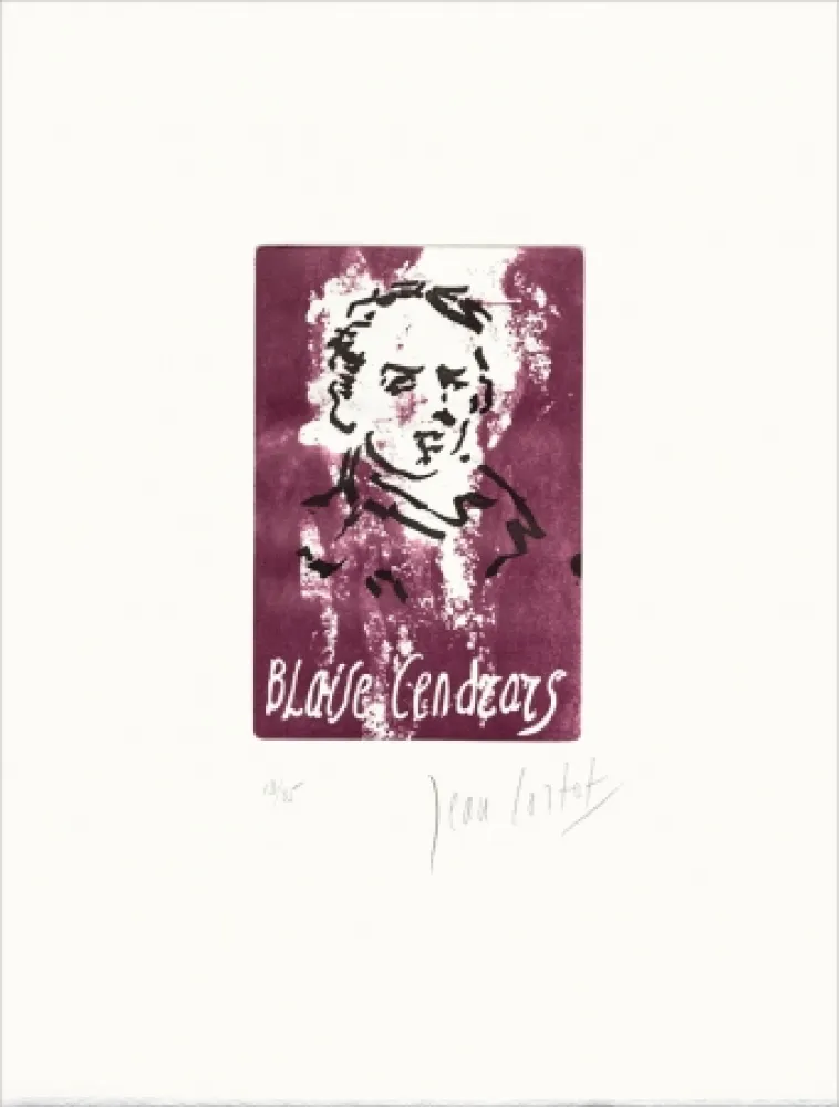 Engraving Cortot - Blaise Cendrars