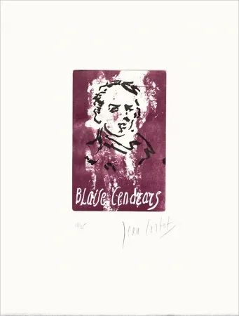 Engraving Cortot - Blaise Cendrars