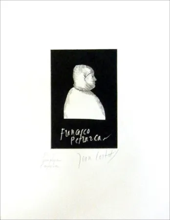 Engraving Cortot - Petrarque