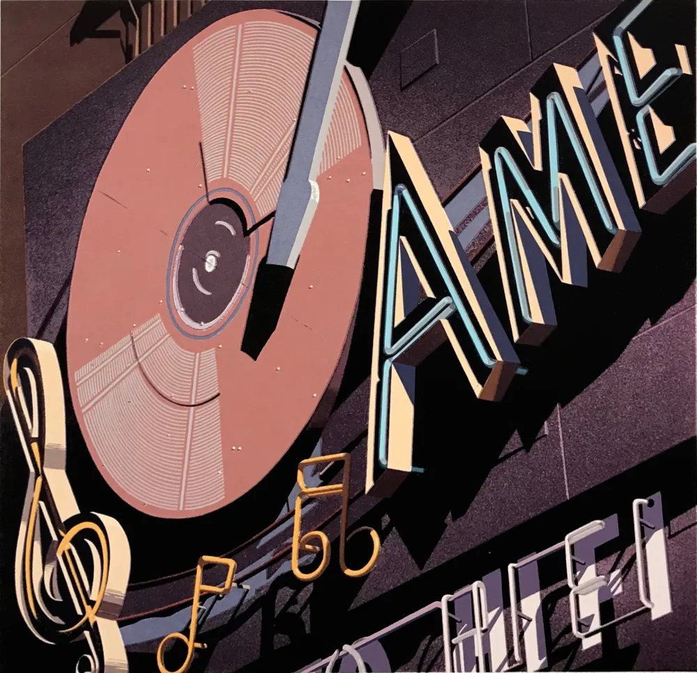 Screenprint Cottingham - AMERICAN HI FI