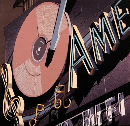 Screenprint Cottingham - AMERICAN HI FI