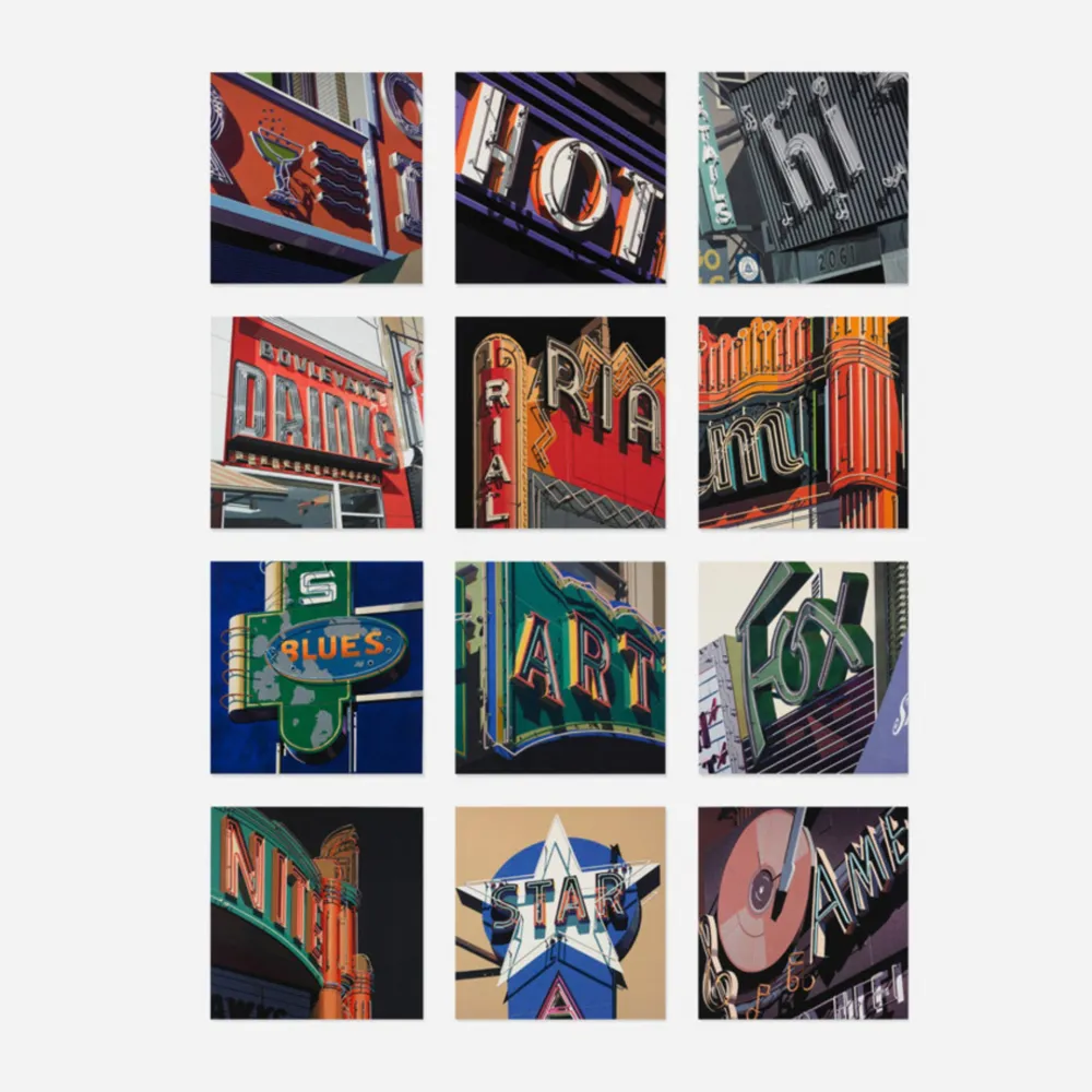 Screenprint Cottingham - AMERICAN SIGNS (PORTFOLIO OF 12)