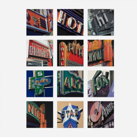 Screenprint Cottingham - AMERICAN SIGNS (PORTFOLIO OF 12)